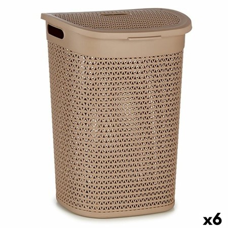 Cesto per i Panni Beige Plastica 60 L 43,5 x 57,5 x 34 cm (6 Unità) di Kipit, Ceste per la biancheria - Rif: S3624479, Prezzo...