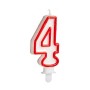 Candle Birthday Number 4 (12 Units) | Tienda24 - Global Online Shop Tienda24.eu