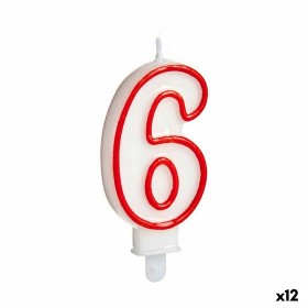 Bougie Anniversaire Numéro 6 (12 Unités) de BigBuy Home, Accessoires de fête - Réf : S3624507, Prix : 7,82 €, Remise : %