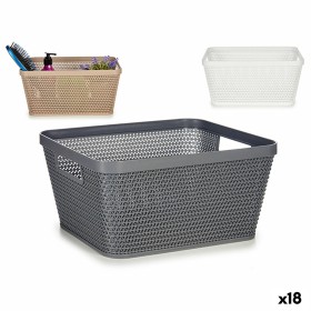 Mehrzweckkorb Confortime Weiß 24 x 16,7 x 11,2 cm (18 Stück) | Tienda24 - Global Online Shop Tienda24.eu