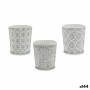 Cache-pot Modèle Blanc Gris Céramique 12,3 x 12 x 12,3 cm (144 Unités) | Tienda24 - Global Online Shop Tienda24.eu