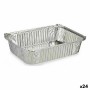 Ensemble de plats pour la cuisine Jetable Avec couvercle Aluminium 19 x 6,8 x 25,5 cm (24 Unités) de Kinvara, Moules jetables...