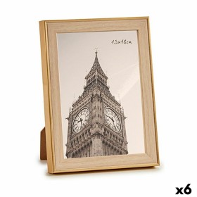 Cadre photo Home ESPRIT Marron Beige Naturel Ivoire Verre polystyrène 47 X 2 X 16 cm (4 Unités) | Tienda24 - Global Online Shop Tienda24.eu