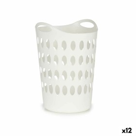 Panier à linge Blanc Plastique 50 L 44 x 56 x 41 cm (12 Unités) de Kipit, Corbeilles à linge - Réf : S3624587, Prix : 62,35 €...