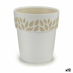 Self-watering flowerpot Stefanplast Cloe White Plastic 19 x 19 x 19 cm (12 Units) by Stefanplast, Flower Pots - Ref: S3624589...