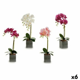 Flor Decorativa Orquídea Plástico 14 x 51 x 18 cm (6 Unidades) de Ibergarden, Flores - Ref: S3624605, Precio: 42,02 €, Descue...