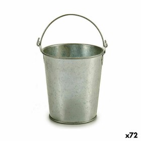 Cache-pot Seau Argenté Zinc 15,5 x 11 x 11 cm (72 Unités) de Ibergarden, Cache-pots - Réf : S3624617, Prix : 51,24 €, Remise : %