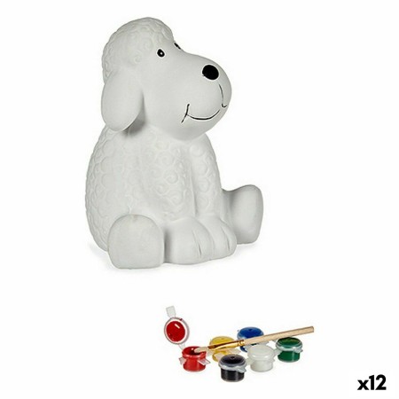 Paint Your Own Money Box Dog Ceramic 11 x 12,5 x 10,8 cm (12 Units) by Pincello, Money Boxes - Ref: S3624623, Price: 32,46 €,...