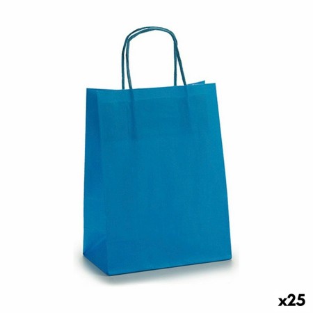 Paper Bag 18 x 8 x 31 cm Blue (25 Units) by Pincello, Gift boxes and bags - Ref: S3624627, Price: 10,49 €, Discount: %