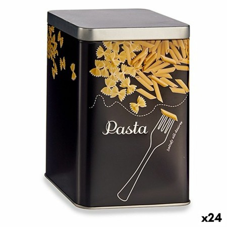 Tin Paste Black Metal 1 L (24 Units) by Kinvara, Food storage - Ref: S3624666, Price: 61,38 €, Discount: %