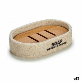 Jabonera Beige Resina 8 x 2,5 x 12,5 cm (12 Unidades) de Berilo, Soportes y dispensadores - Ref: S3624677, Precio: 37,56 €, D...