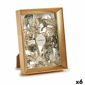 Cadre photo 15,2 x 20,2 x 3,5 cm Doré Plastique verre (6 Unités) de Gift Decor, Cadres muraux et de table - Réf : S3624686, P...