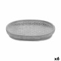 Plato para Maceta Con relieve Gris 28 x 4 x 23 cm (6 Unidades) de Ibergarden, Accesorios - Ref: S3624749, Precio: 17,46 €, De...