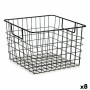 Basket With handles Black Steel 29 x 19,5 x 32 cm (8 Units) by Kinvara, Storage boxes and chests - Ref: S3624771, Price: 59,0...