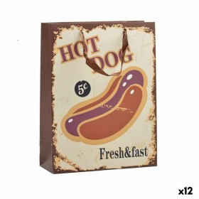 Sac en papier Hotdog & Coffee 10 x 33 x 25,5 cm (12 Unités) de BigBuy Home, Boîtes et sacs cadeaux - Réf : S3624822, Prix : 6...