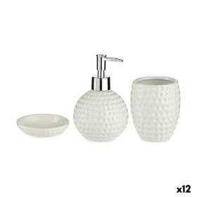 Ensemble de Bain Home ESPRIT Blanc Naturel Bambou polystyrène 7 x 7 x 16 cm | Tienda24 - Global Online Shop Tienda24.eu