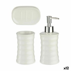 Conjunto de Banho Branco Cerâmica (12 Unidades) de Berilo, Jogos de acessórios para casa de banho - Ref: S3624846, Preço: 75,...