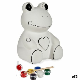 Paint Your Own Money Box Frog Ceramic 15,5 x 21,5 x 16 cm (12 Units) by Pincello, Money Boxes - Ref: S3624870, Price: 73,14 €...