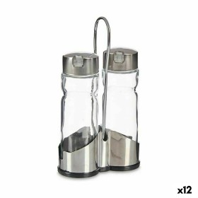 Conjunto para Condimentos Home ESPRIT Transparente Metal Cristal 300 ml 22,5 x 6 x 23 cm | Tienda24 - Global Online Shop Tienda24.eu