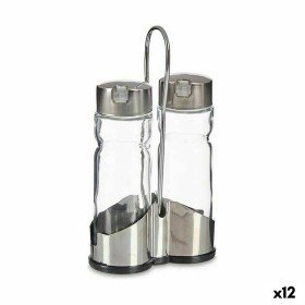 Oil and Vinegar Set Transparent Metal (12 Units) by Vivalto, Dispensers for dressings and spices - Ref: S3624962, Price: 43,7...