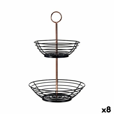 Fruit Bowl Black Copper Iron 28,5 x 8,5 x 28,5 cm (8 Units) by Kinvara, Plates and dishes - Ref: S3624976, Price: 72,52 €, Di...