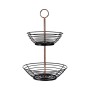 Fruit Bowl Black Copper Iron 28,5 x 8,5 x 28,5 cm (8 Units) by Kinvara, Plates and dishes - Ref: S3624976, Price: 72,52 €, Di...