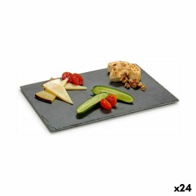 Snack tray Black Board 30 x 0,5 x 20 cm (24 Units) by Kinvara, Plates and dishes - Ref: S3624991, Price: 56,19 €, Discount: %