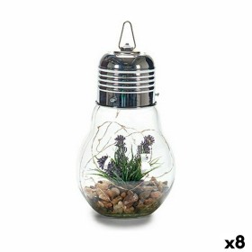 Lampion Guirlandes Ampoule Lavande Verre (8 Unités) de Gift Decor, Lanternes - Réf : S3625013, Prix : 61,98 €, Remise : %