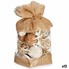 Boule Décorative Blanc Marron 13 x 29 x 13 cm (12 Unités) de Gift Decor, Objets de décoration - Réf : S3625045, Prix : 83,91 ...