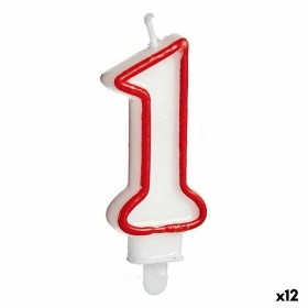 Candle Birthday Number 1 (12 Units) by BigBuy Party, Party items - Ref: S3625077, Price: 7,82 €, Discount: %