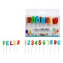 Conjunto de Velas Aniversário Multicolor (12 Unidades) de BigBuy Party, Artigos para festas - Ref: S3625078, Preço: 22,60 €, ...