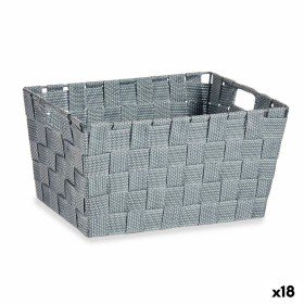 Cesta Multiusos Gris Tela 5 L 30,4 x 14 x 20 cm (18 Unidades) de Kipit, Cubos de almacenaje sin tapa - Ref: S3625084, Precio:...