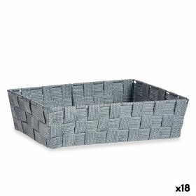 Mehrzweckkorb Grau Stoff 3,8 L 34 x 8,5 x 21 cm (18 Stück) von Kipit, Aufbewahrungsbehälter ohne Deckel - Ref: S3625085, Prei...