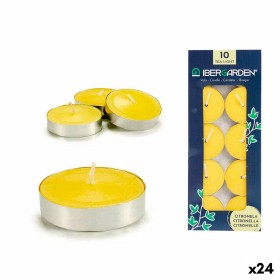 Conjunto de Velas Citronela Amarelo (24 Unidades) Ibergarden - 1