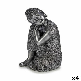 Deko-Figur Buddha Sitzend Silberfarben 20 x 30 x 20 cm (4 Stück) von Gift Decor, Ornamente - Ref: S3625169, Preis: 83,72 €, R...