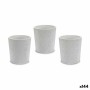 Planter Pattern White Ceramic 12,3 x 12 x 12,3 cm (144 Units) by Ibergarden, Cachepots - Ref: S3625180, Price: 216,54 €, Disc...