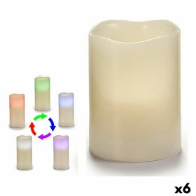 Bougie LED Blanc 7,5 x 10 x 7,5 cm (6 Unités) de Gift Decor, Bougies à LED - Réf : S3625202, Prix : 17,84 €, Remise : %