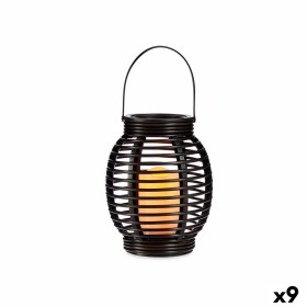 Lanterna LED Cinzento escuro Plástico 16 x 20 x 16 cm (9 Unidades) de Ibergarden, Postes de iluminação - Ref: S3625205, Preço...