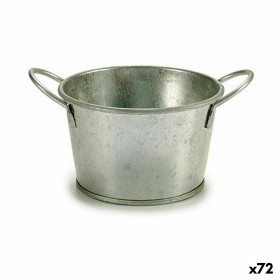 Cache-pot Seau Argenté Zinc 17,8 x 8 x 12,3 cm (72 Unités) de Ibergarden, Cache-pots - Réf : S3625208, Prix : 53,46 €, Remise...