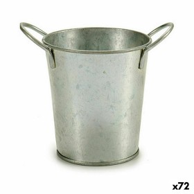 Planter Bucket Silver Zinc 16 x 12 x 11 cm (72 Units) by Ibergarden, Cachepots - Ref: S3625209, Price: 50,49 €, Discount: %