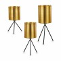 Set of Planters Black Golden Metal (6 Units) by Gift Decor, Cachepots - Ref: S3625215, Price: 58,75 €, Discount: %