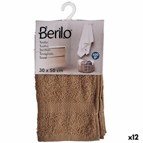 Bath towel Camel 30 x 50 cm (12 Units) by Berilo, Towels - Ref: S3625233, Price: 10,72 €, Discount: %