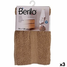 Toalha de banho Camel 70 x 130 cm (3 Unidades) de Berilo, Toalhas - Ref: S3625235, Preço: 20,16 €, Desconto: %