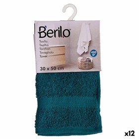 Bath towel Blue 30 x 50 cm (12 Units) by Berilo, Towels - Ref: S3625245, Price: 17,07 €, Discount: %