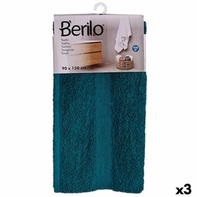 Bath towel 90 x 150 cm Blue (3 Units) by Berilo, Towels - Ref: S3625248, Price: 29,25 €, Discount: %