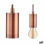 Suspension Bronze Métal 60 W 9,5 x 9,5 x 9,7 cm (6 Unités) | Tienda24 - Global Online Shop Tienda24.eu