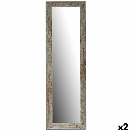 Miroir mural Harry Blanc Bois verre 40,5 x 130,5 x 1,5 cm (2 Unités) | Tienda24 - Global Online Shop Tienda24.eu