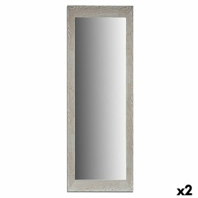 Miroir mural Bois Blanc verre 53,3 x 155 x 2 cm (2 Unités) de Gift Decor, Miroirs muraux - Réf : S3625281, Prix : 106,50 €, R...