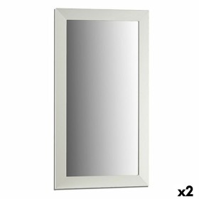 Wall mirror Alexandra House Living White Cream Metal Pine 2 x 60 x 60 cm | Tienda24 - Global Online Shop Tienda24.eu