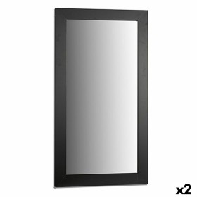 Wall mirror Black Wood Glass 64,5 x 84,5 x 1,5 cm (2 Units) by Gift Decor, Wall-Mounted Mirrors - Ref: S3625283, Price: 64,48...